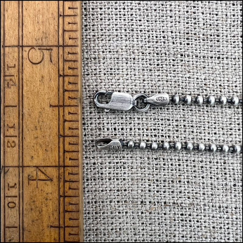 2MM Sterling Silver Bead Chain