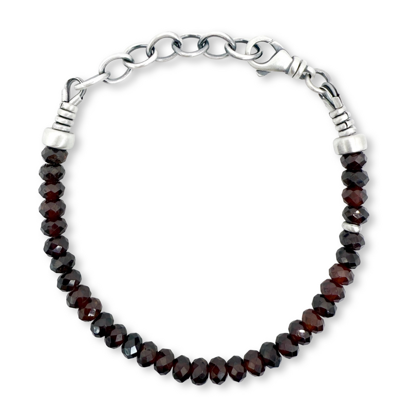 Sterling + Stone: Faceted Garnet