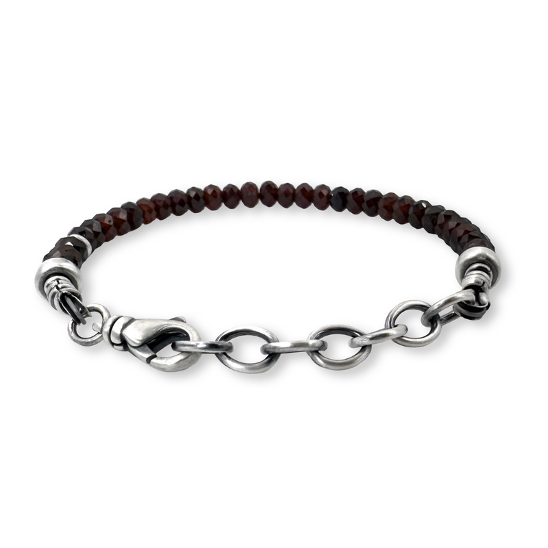 Sterling + Stone: Faceted Garnet