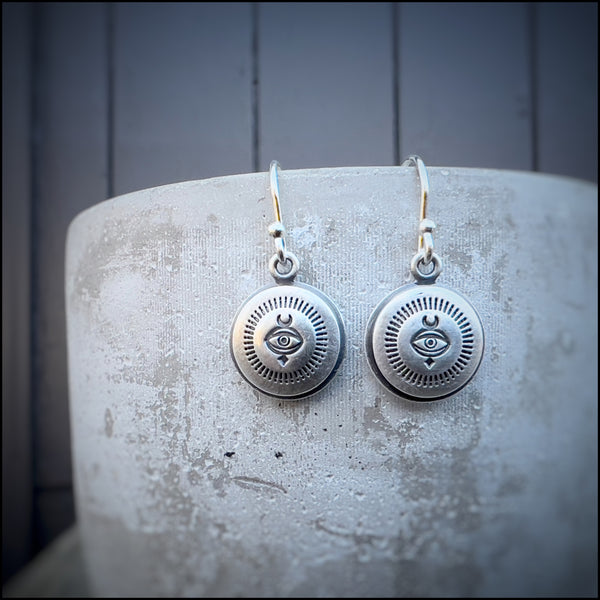 Radiant Evil Eye Drop Earrings